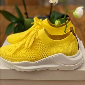 Sunshine Yellow super cute athletic running shoes